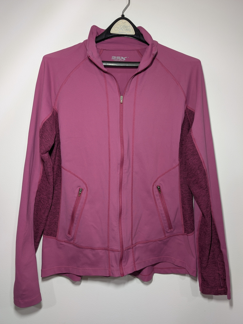 Gander Mountain Pink Stretch Performance Active Jacket Full Zip UPF30 Women's LG